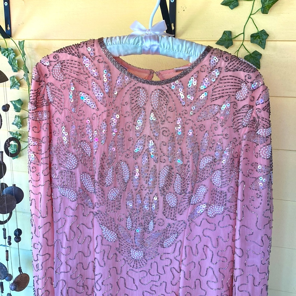 VTG Night Vogue beaded dress